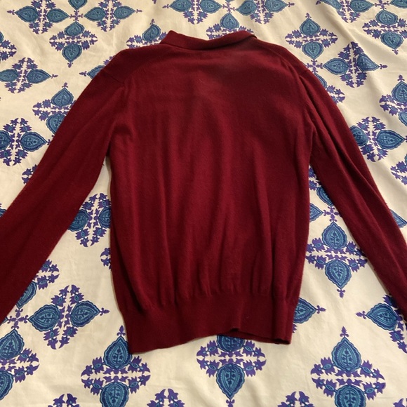 Beams+ maroon polo sweater in medium - Picture 5 of 5